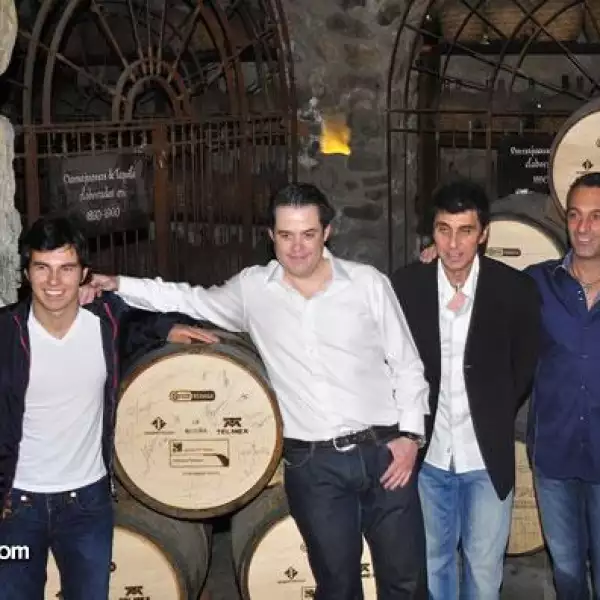 Manuel Casillas. Checo Pérez,Juan Domingo Beckman,Carlos Slim Domit,Federico Alemán