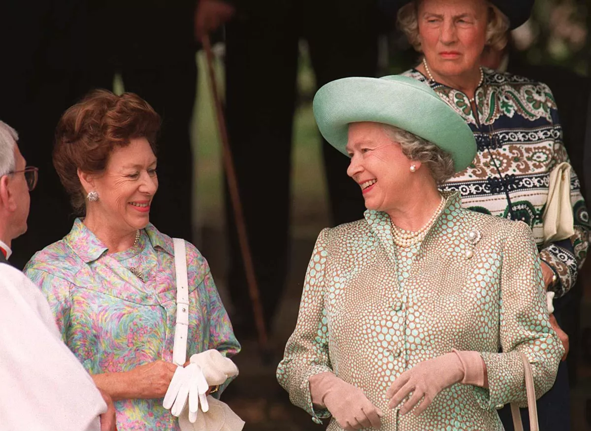 Princesa Margarita y la reina Isabel II