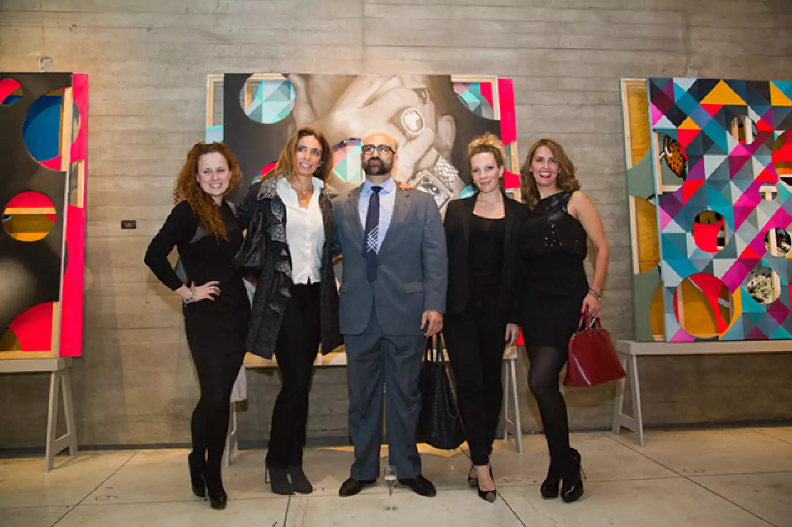 Ruth Salmón, María Colla, Héctor Falcón, Zarina Rivera y Mónica Salmón