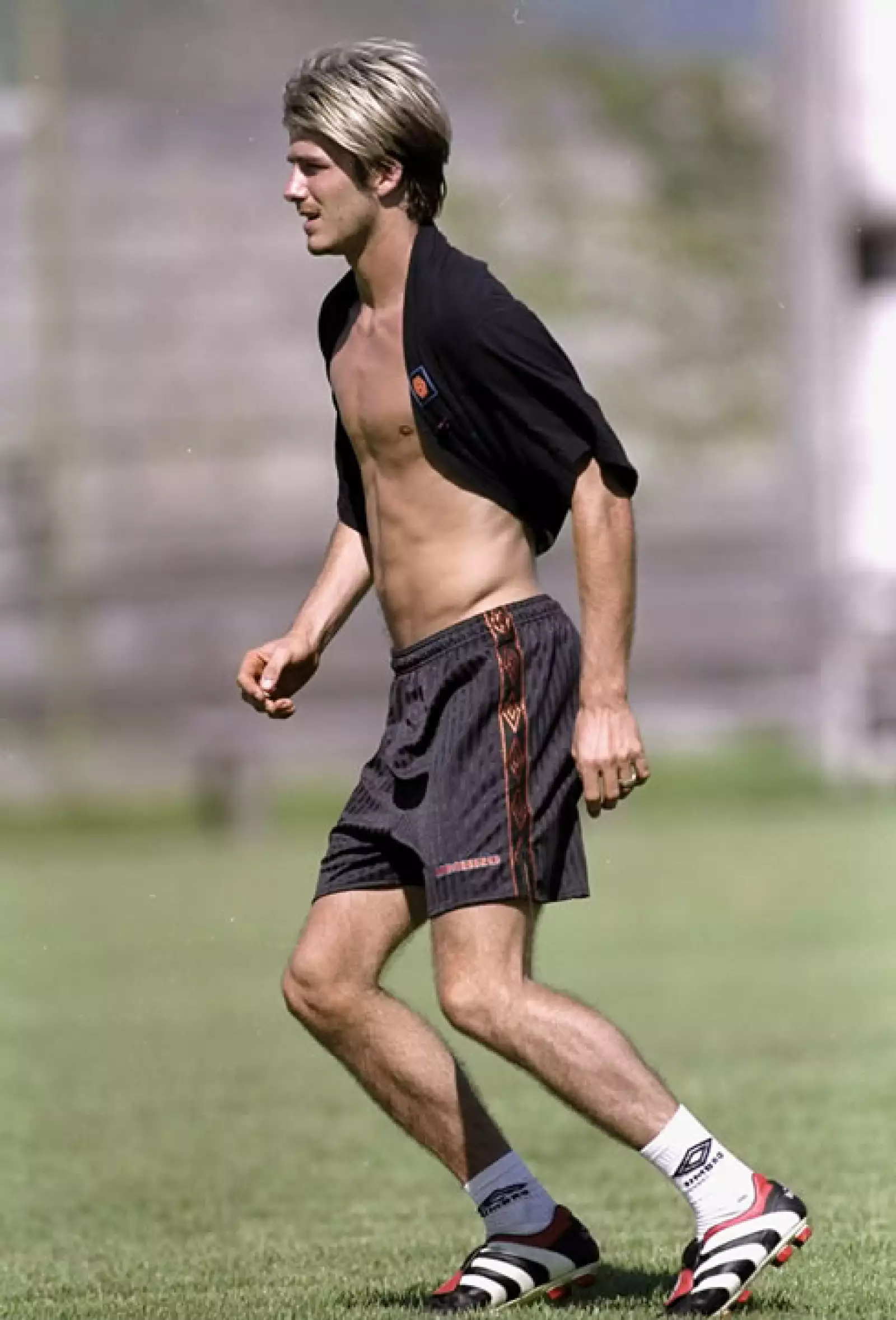 Aquí entrenando en Río De Janeiro, Brasil, en el 2000.