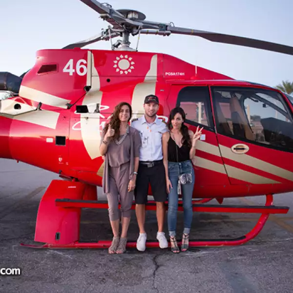 Paola Saad, Kaden Tomlinson y Chantal Torres