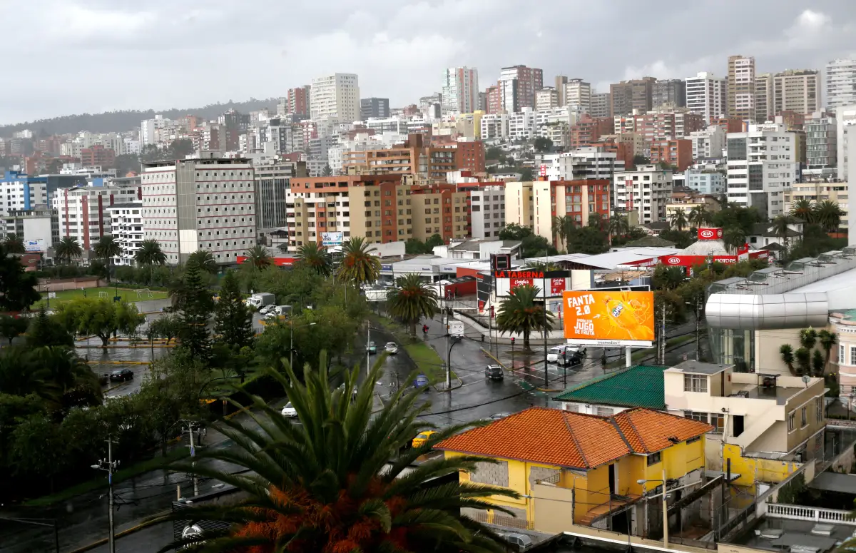 Una vista general de Quito, Ecuador. 