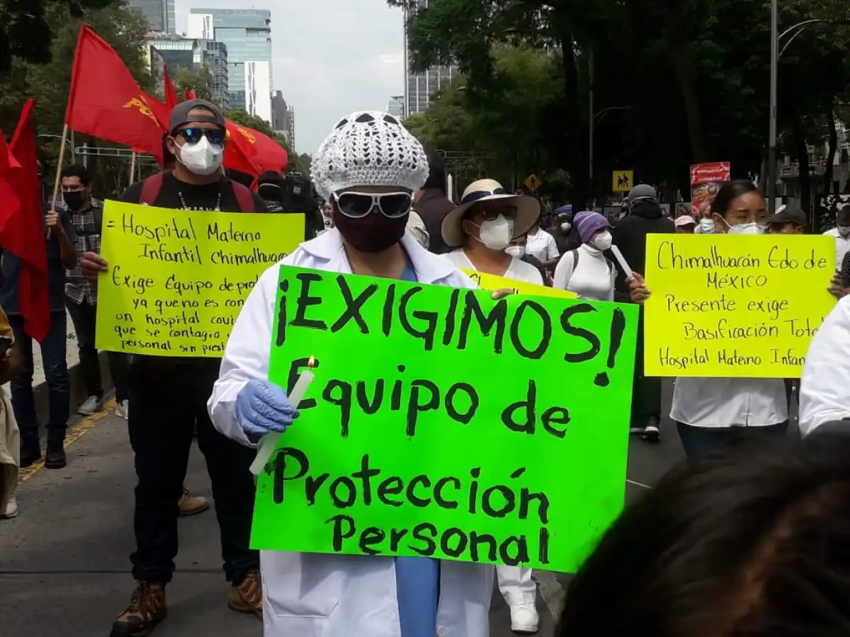 Médicos en protesta