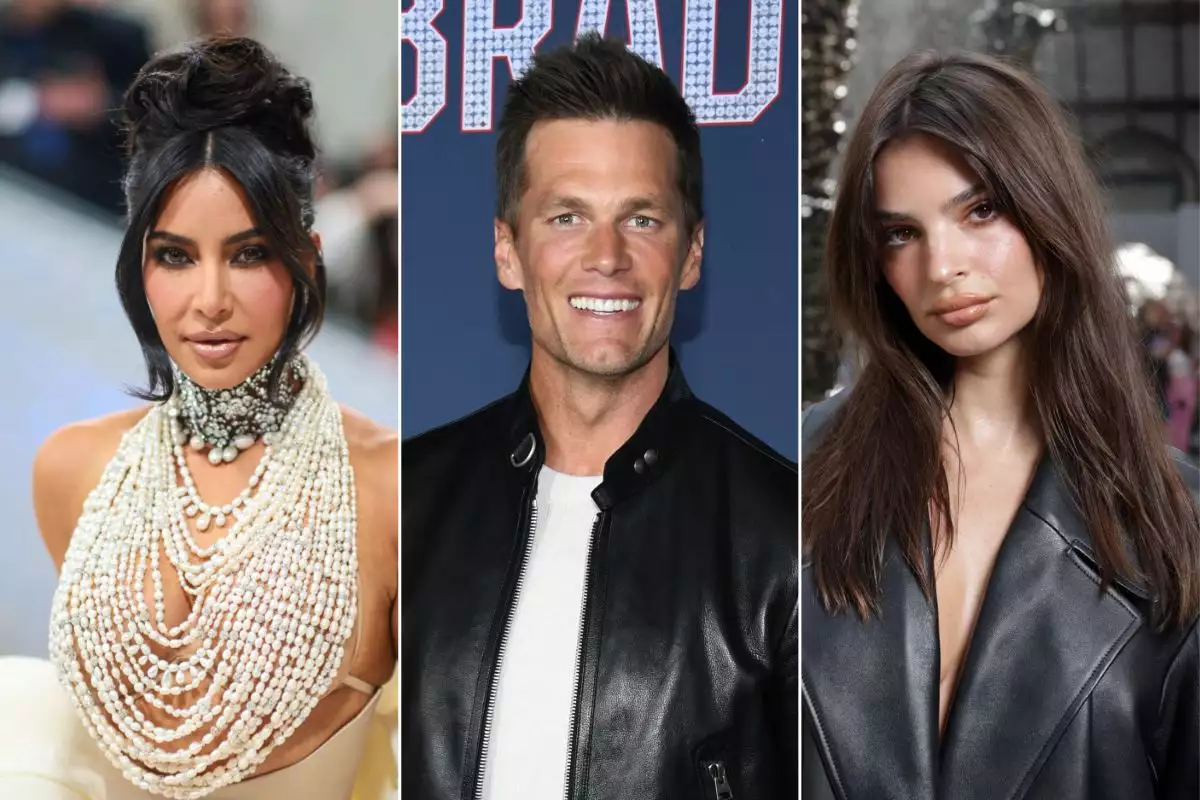 Kim Kardashian, Tom Brady y Emily Ratajkowski