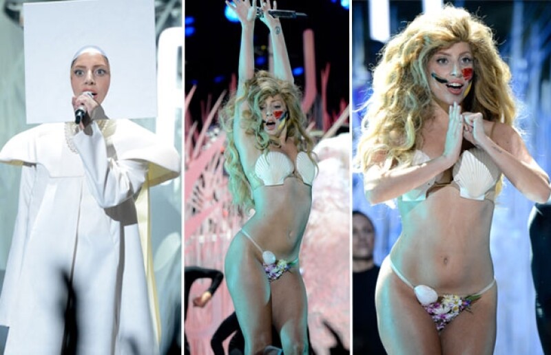 La figura de Gaga robó todas las miradas.