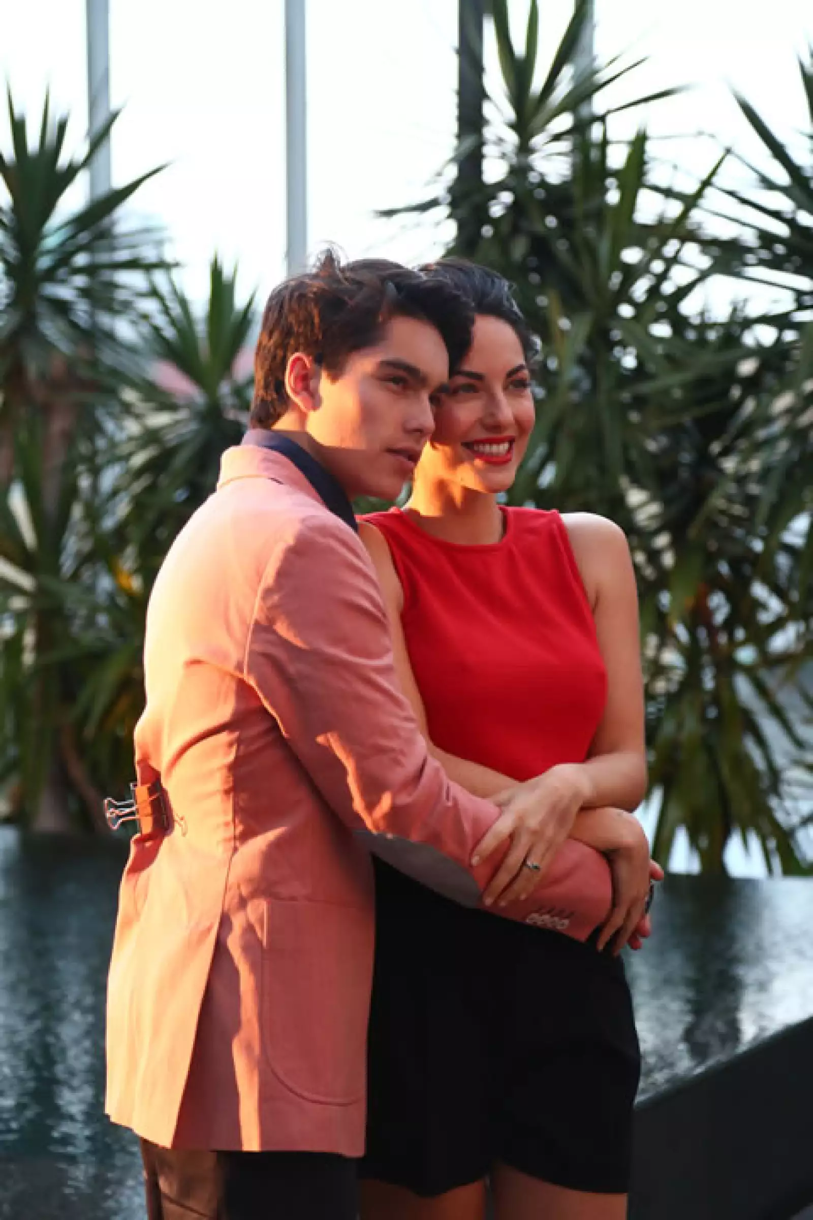 Bárbara Mori y su teenager Sergio Mayer