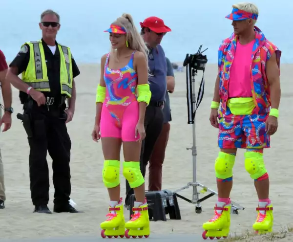 'Barbie' on set filming, Venice, California, USA - 28 Jun 2022