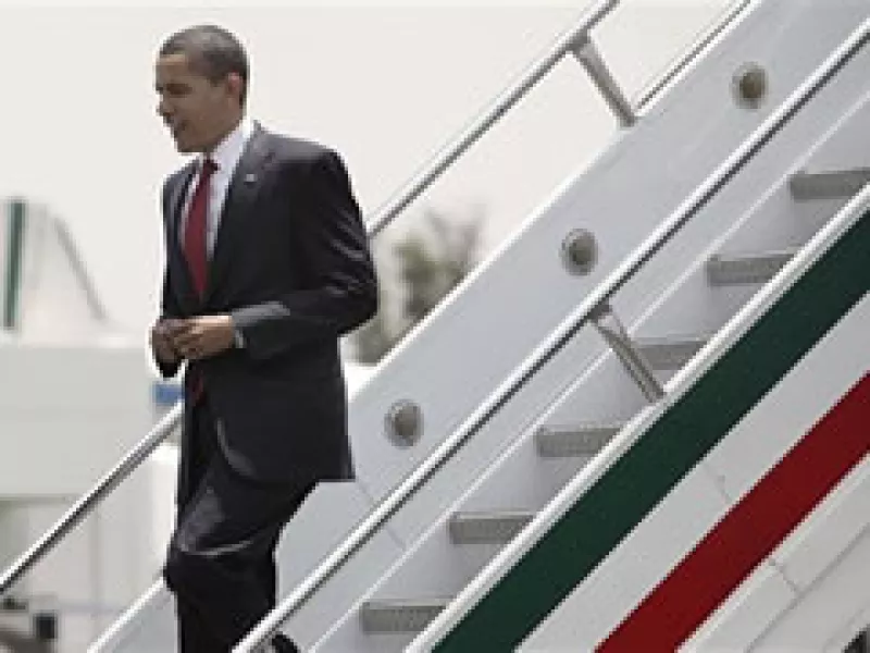 Barack Obama llegó a México para una breve visita, el viernes partirá a Puerto España. (Foto: AP)