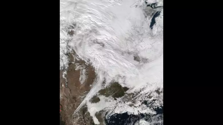 La NASA muestra una imagen satelital de la tormenta que azotará la costa este de EU.