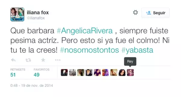 Iliana Fox compartió su opinión sobre el trabajo de Angélica Rivera como actriz.