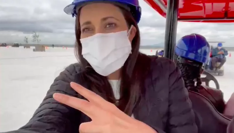 Diputada López Castro en visita al aeropuerto Felipe Ángeles