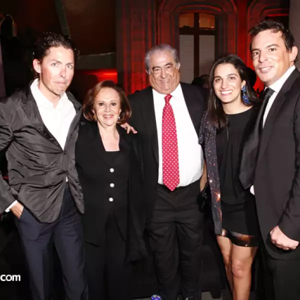 Fernando Romero, Isabel de López, Eugenio López, Soumaya Slim y Eugenio López