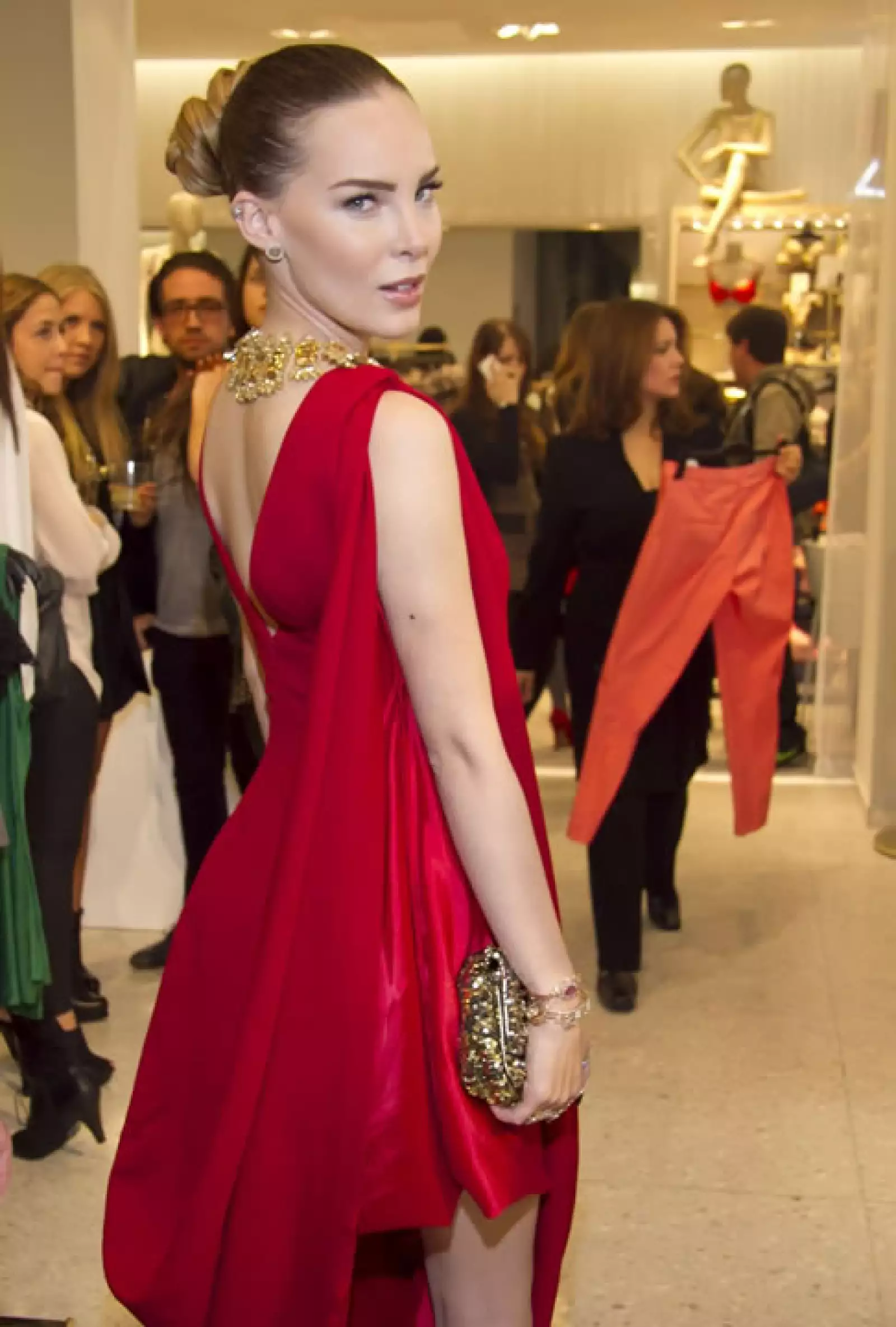 Aquí durante la apertura de H&M en Santa Fe.