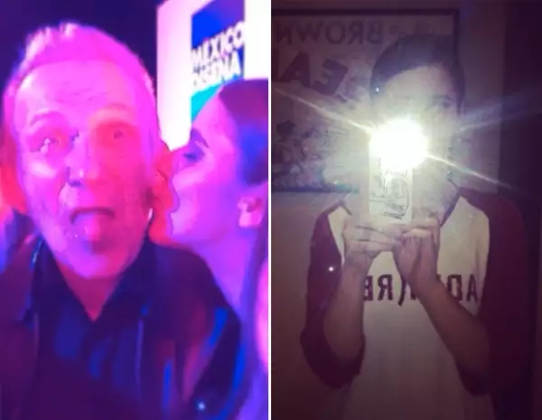 Tessa Ia le pidió a Jean Paul que le autografiara su case.