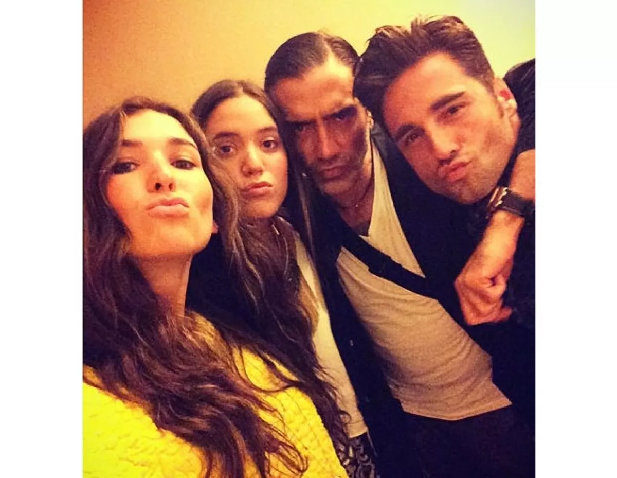 Karla, América Fernández, Alejandro y David Bustamante.