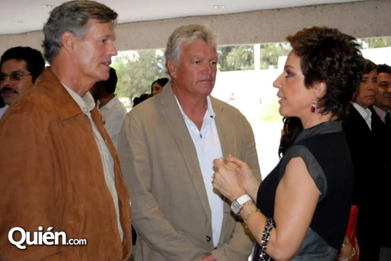 Steve y Barrón Hilton y Martha Sahagún