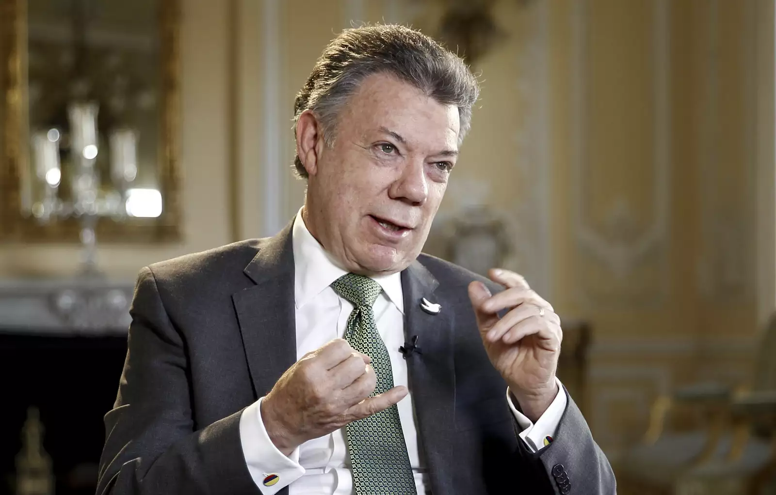 El presidente de Colombia Juan Manuel Santo