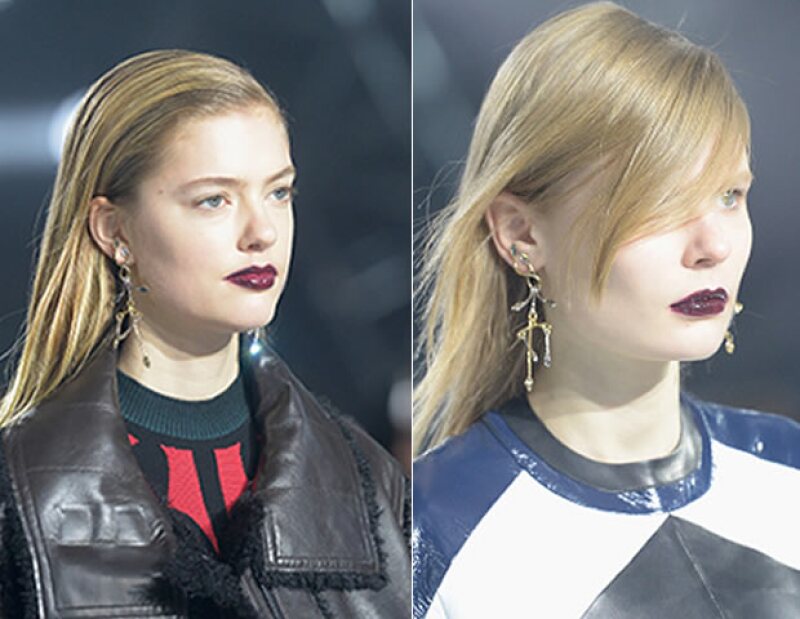 Los dark lips son un estilo increible para los rostros de las modelos.