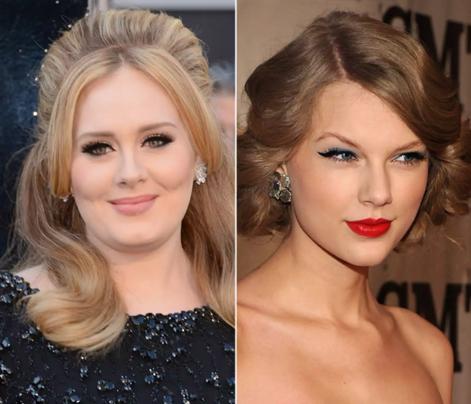Adele y Taylor Swift aunque casi tienen la misma edad, parecen llevarse años luz.