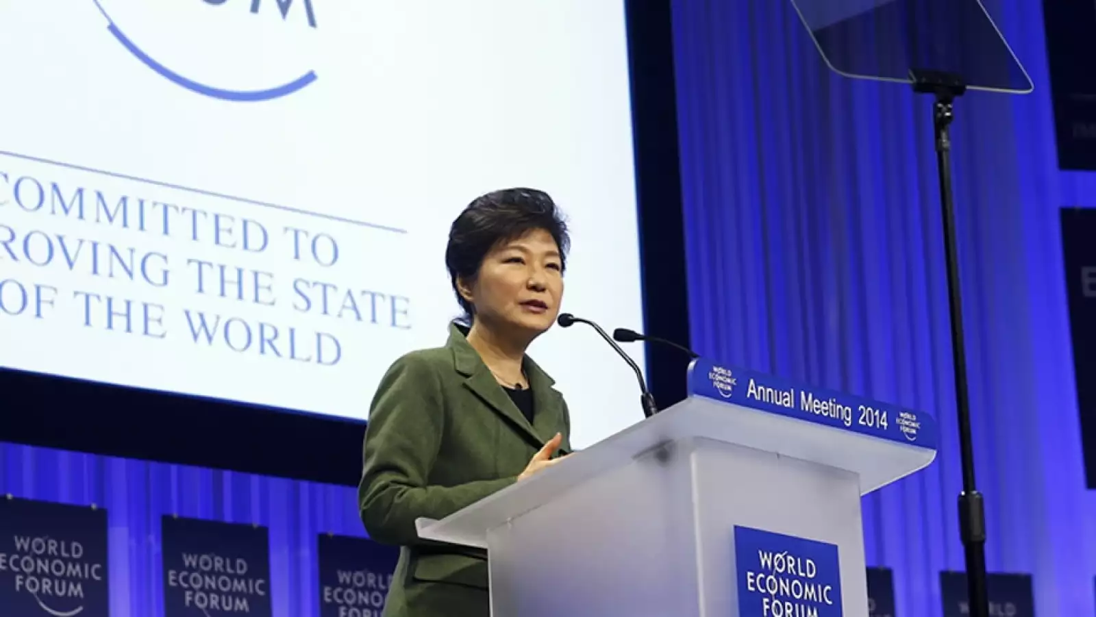 Personalidades en el Foro Economico Mundial en Davos