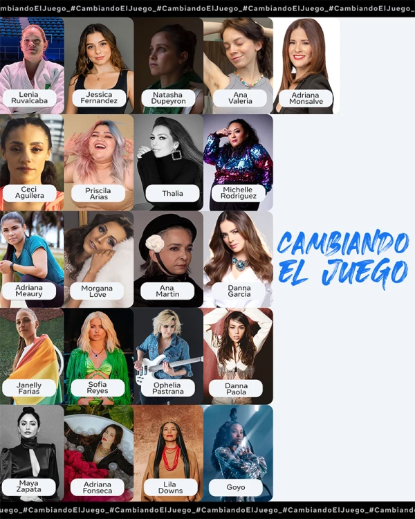 Famosas participan en la campaña 'Cambiando el juego'