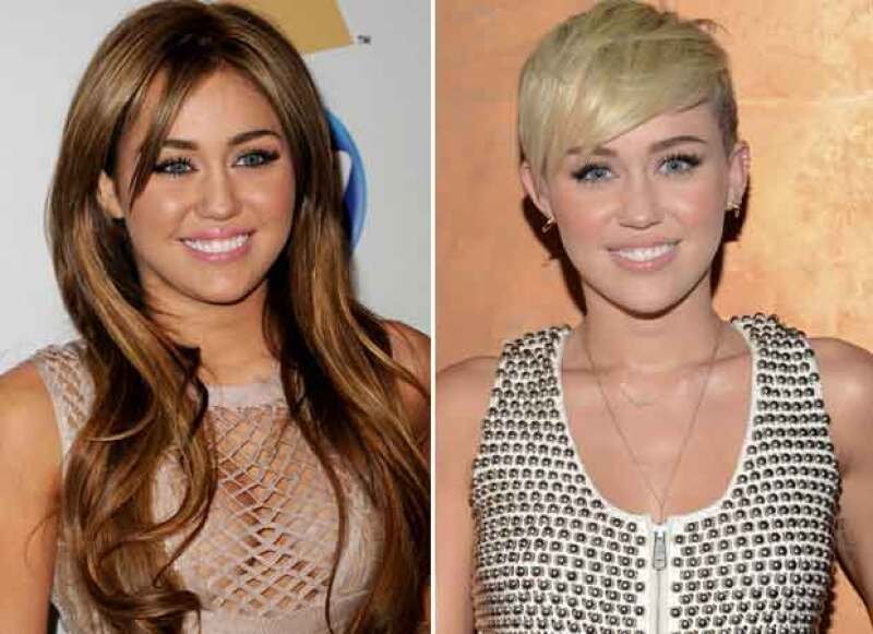 Un giró de 180 grados experimentó Miley Cyrus con este cambio de imagen.