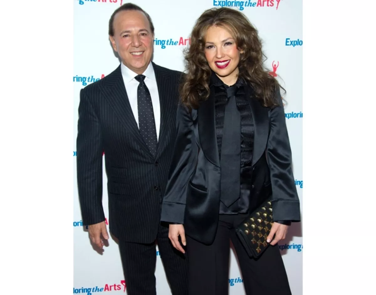 La cantante y el empresario estuvieron felices en la celebración.