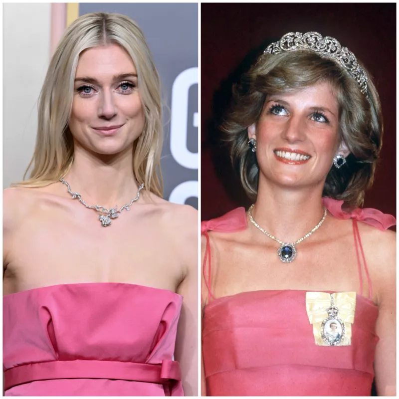 Elizabeth Debicki y princesa Diana