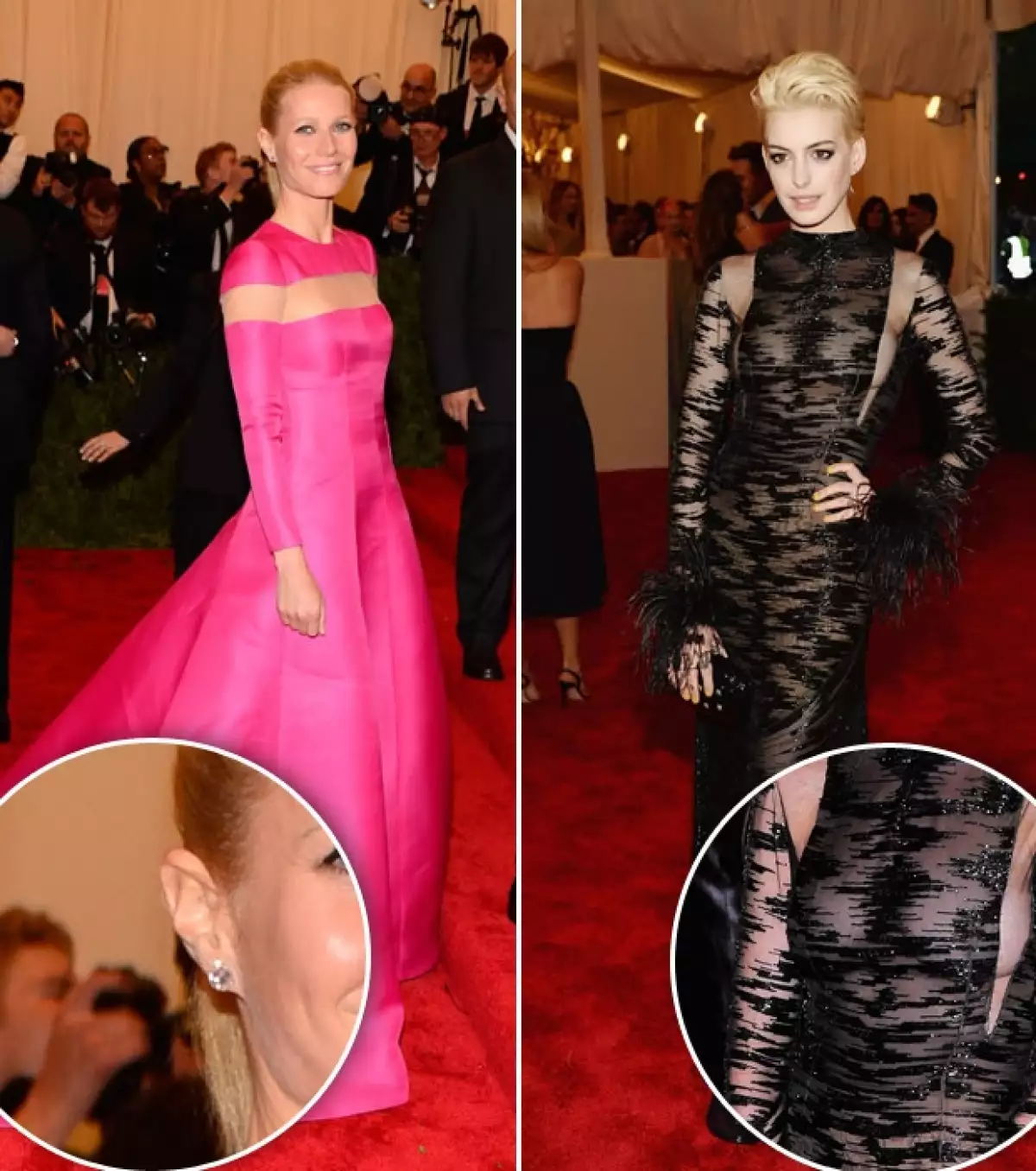 Gwyneth Paltrow y Anne Hathaway.