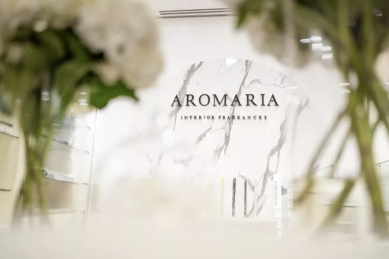 Vista interior de la boutique de Aromaria en el Four Seasons de Miami