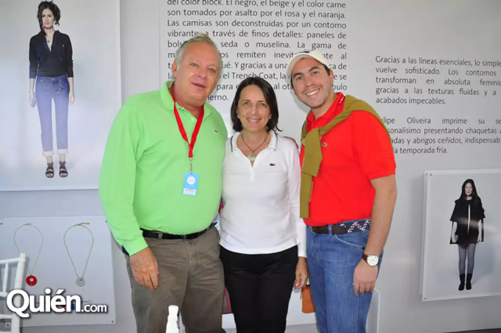 Víctor Esponda, Camile Lacoste y Jorge Barilka
