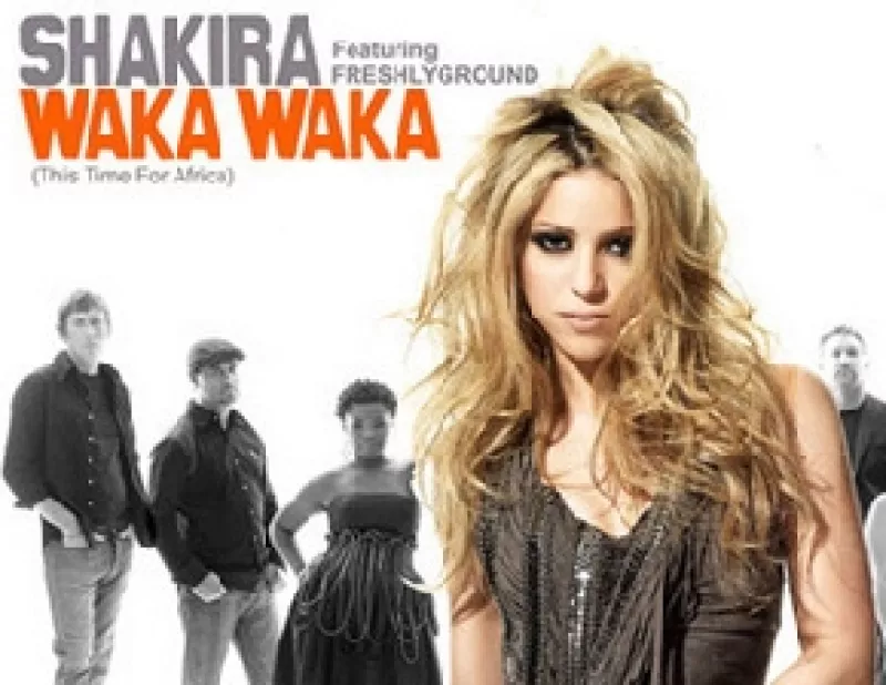 La cantante colombiana estrenó a nivel mundial el video con el tema que presentará en vivo durante la inauguración y clausura del Mundial de Sudáfrica 2010.
