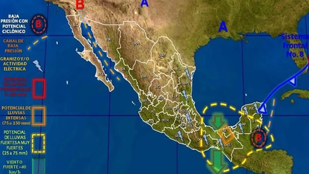 Mapa clima viernes 24 octubre