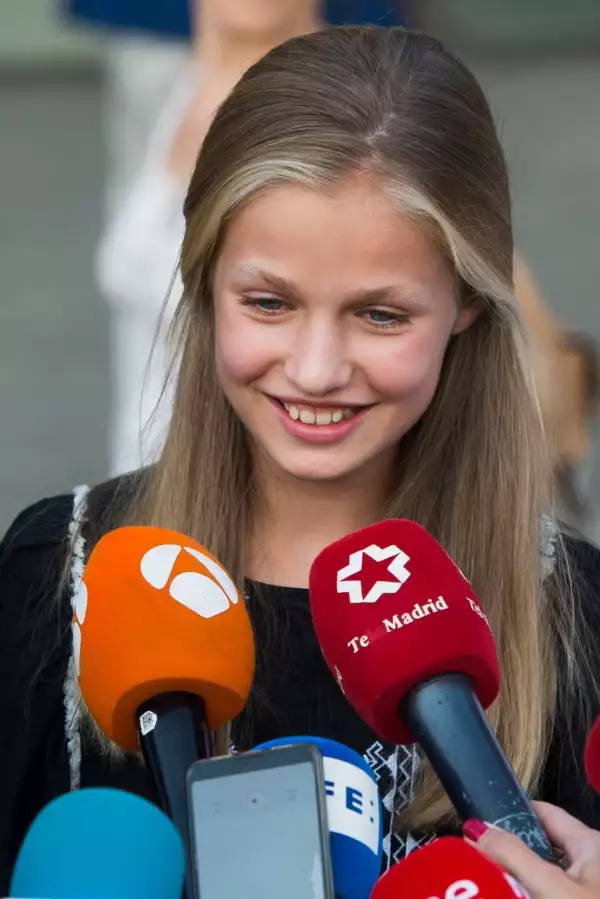 Spainish Royals visit former King Juan Carlos in hospital, Madrid, Spain - 27 Aug 2019