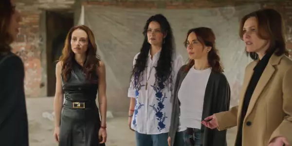 Marimar Vega, Litzy, Adriana Louvier y Kika Edgar en fotograma de Pacto de Silencio.