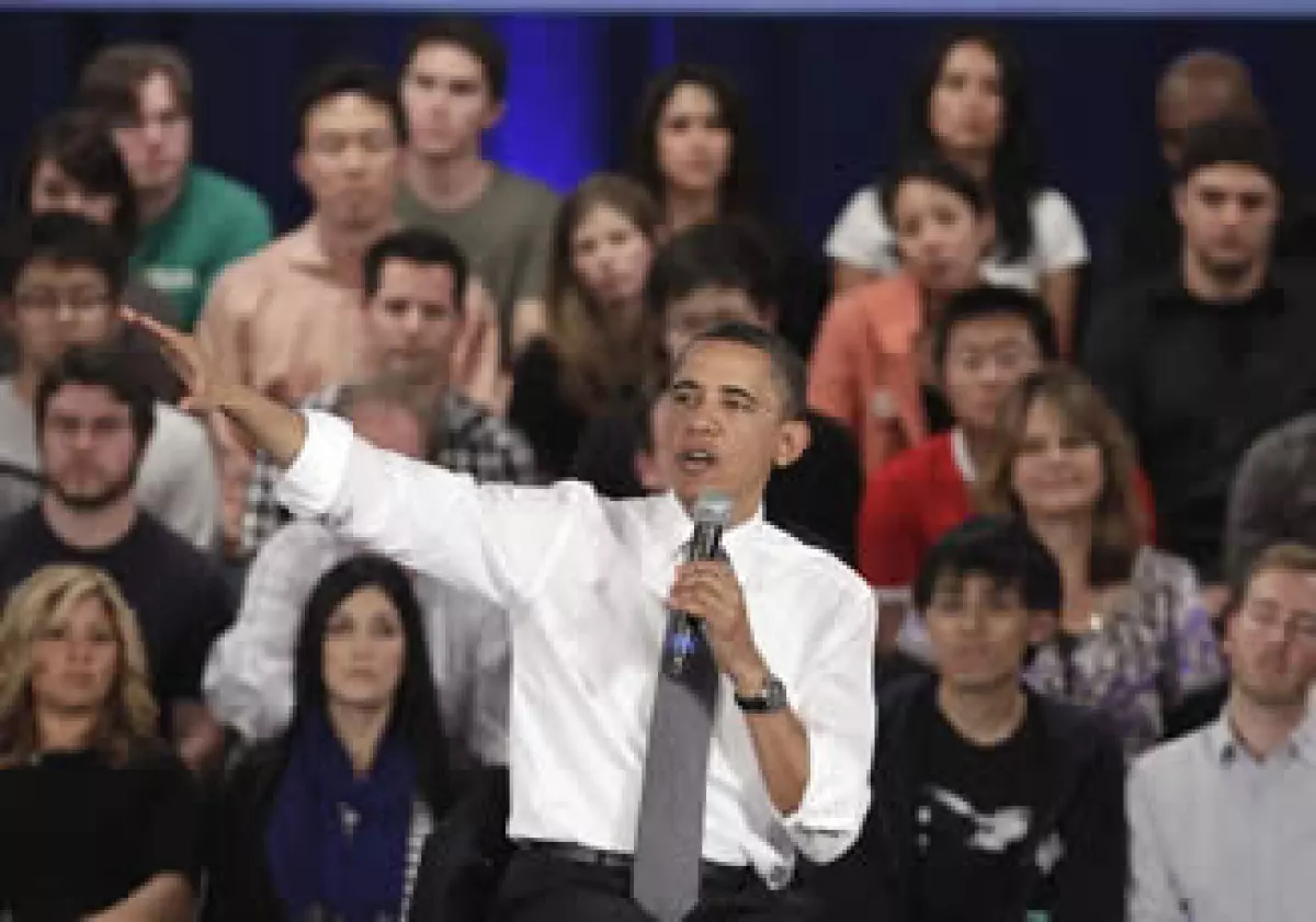 Obama realizó estas declaraciones durante un encuentro con jóvenes en la sede central de Facebook, en Palo Alto, California, Estados Unidos. (Foto: AP)