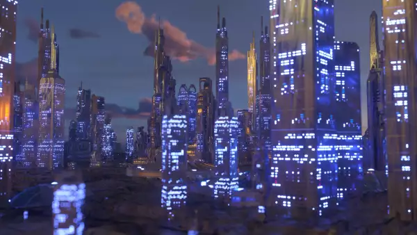 Ciudad de edificios inteligente en el mundo