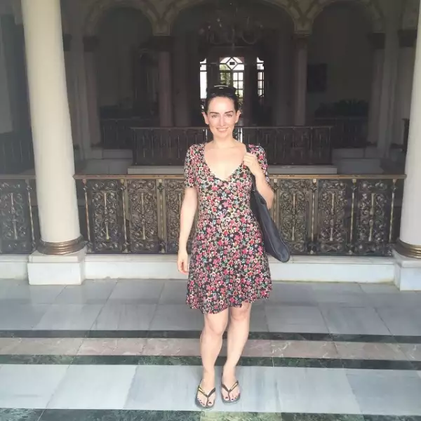 Guapa y radiante, la artista describió su viaje como uno de los mejores de su vida.