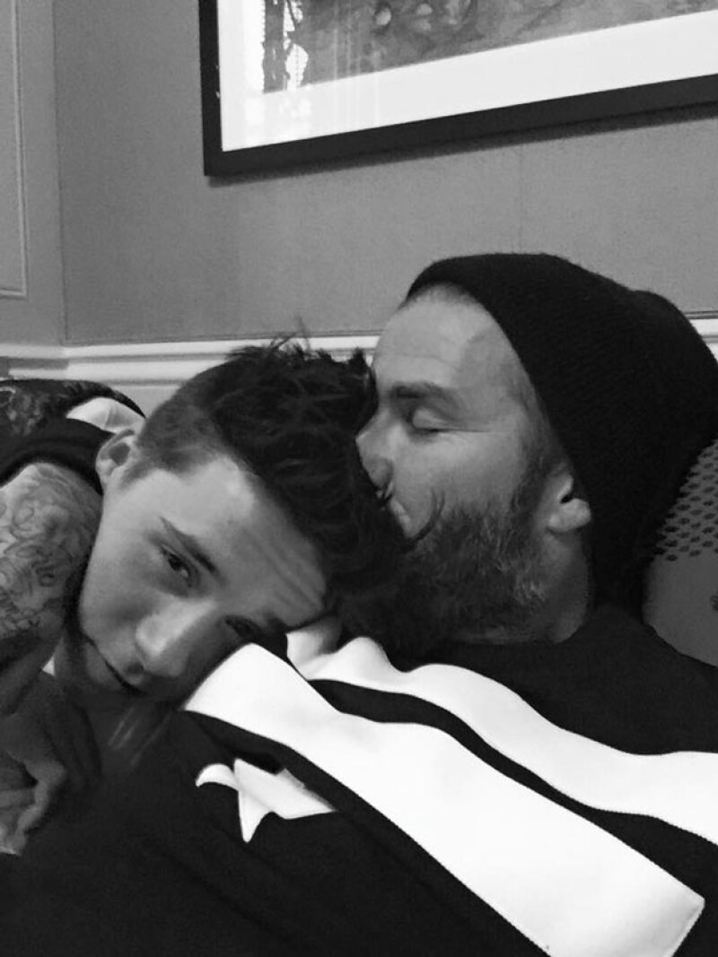 Recientemente fue cumpleaños de Brooklyn y David no pudo mostrarse más orgulloso de su hijo.