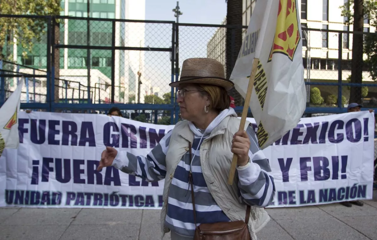 Manifestación contra agentes de la DEA en México
