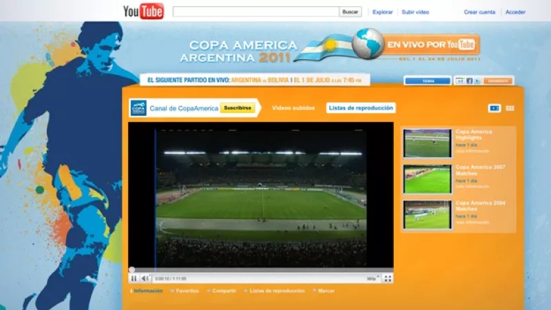 YouTube Copa America