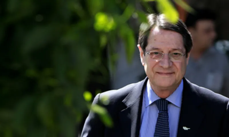 El presidente chipriota trata de concretar un acuerdo con Europa para recibir ayuda financiera. (Foto: AP)