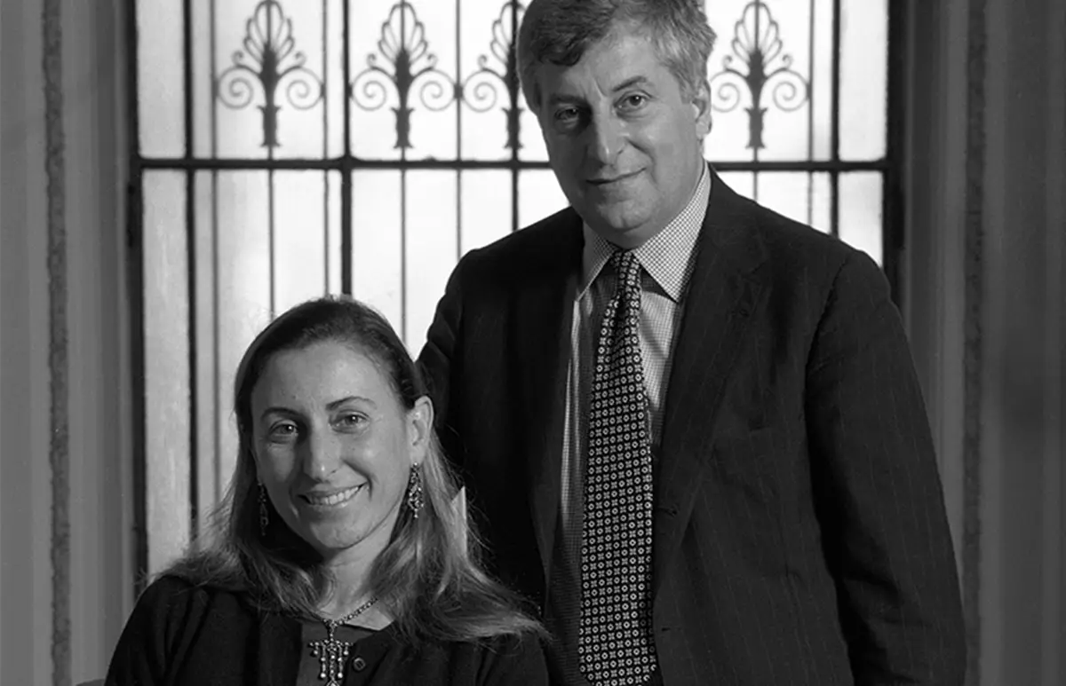 miuccia prada y Patrizio Bertelli
