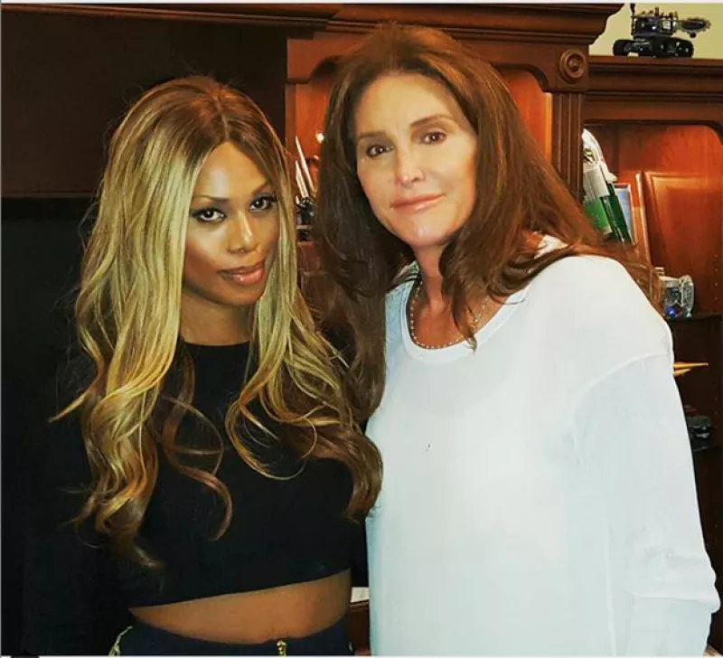 Luego de expresar públicamente su admiración mutua, la actriz de Orange Is the New Black y la estrella televisiva se reunieron este domingo en la proyección privada de un avance de "I am Cait".