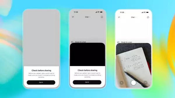 Pantallas de celulares donde se muestra cómo es la nueva interfaz de ChatGPT para adolescentes