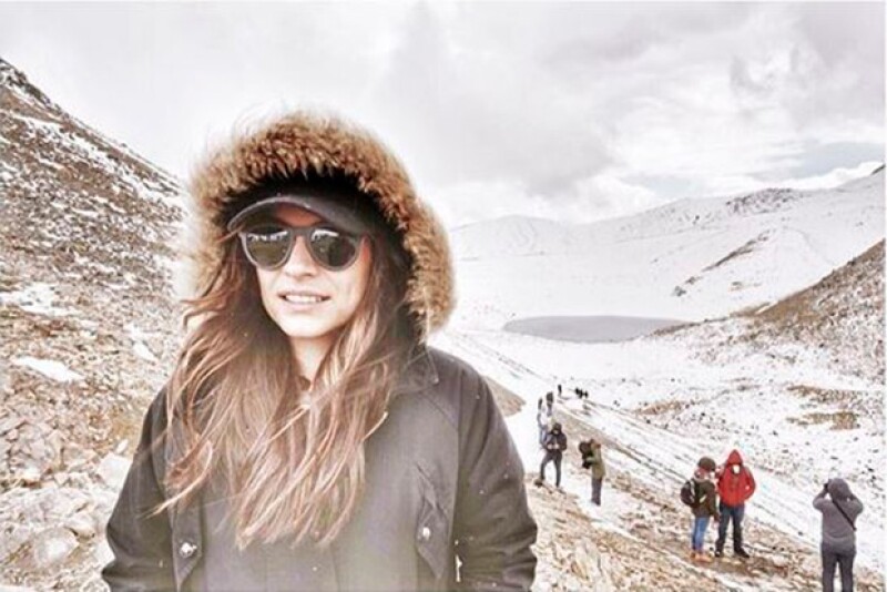 Ana Brenda visitó hace unos días el Nevado de Toluca.