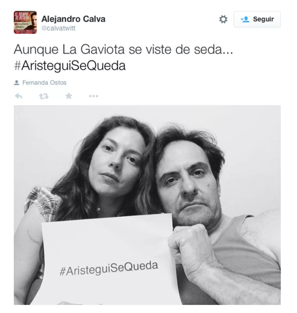 Alejandro Calva, actor.