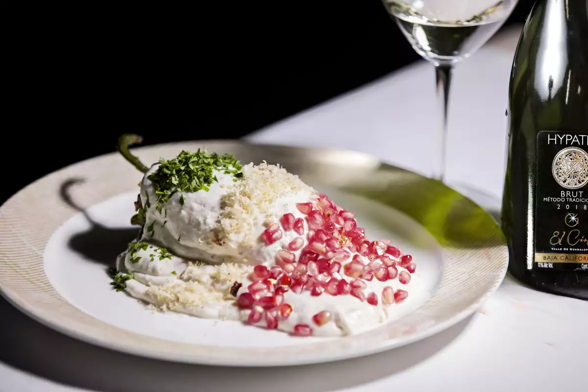 Chile en nogada, El Cielo Winery & Resort, Valle de Guadalupe