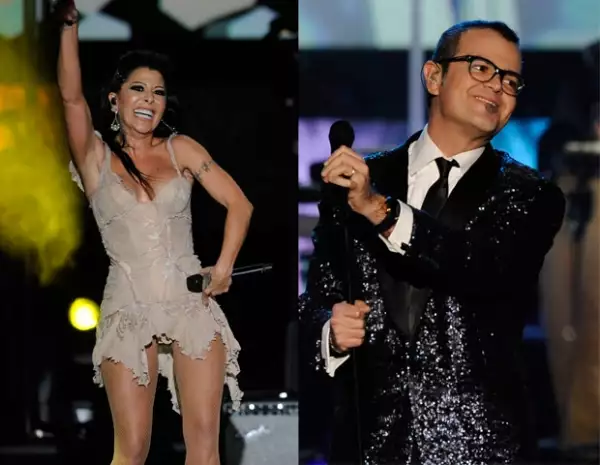 Alejandra Guzmán y Aleks Syntek interpretaron temas de Shakira.
