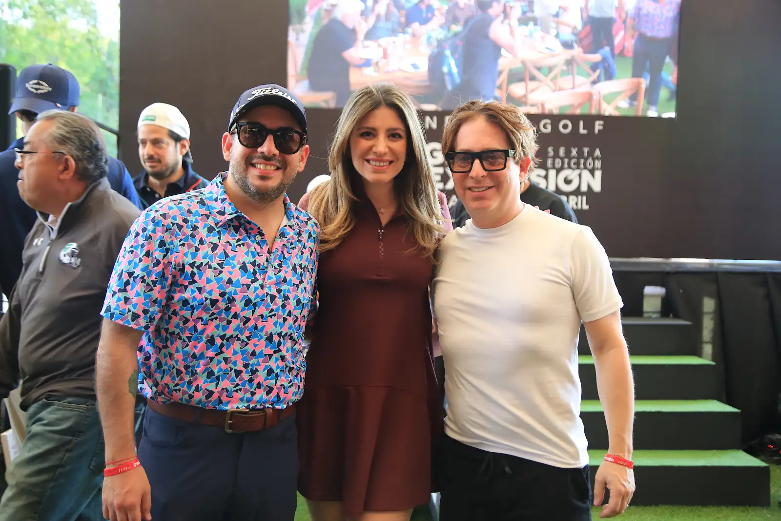 Sergio Moreno, Gissele Aboudib y Charlie Walk